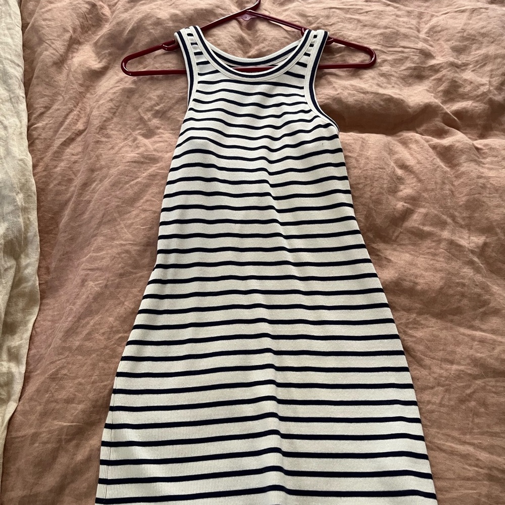 & Other Stories Striped Sleeveless Mini Dress